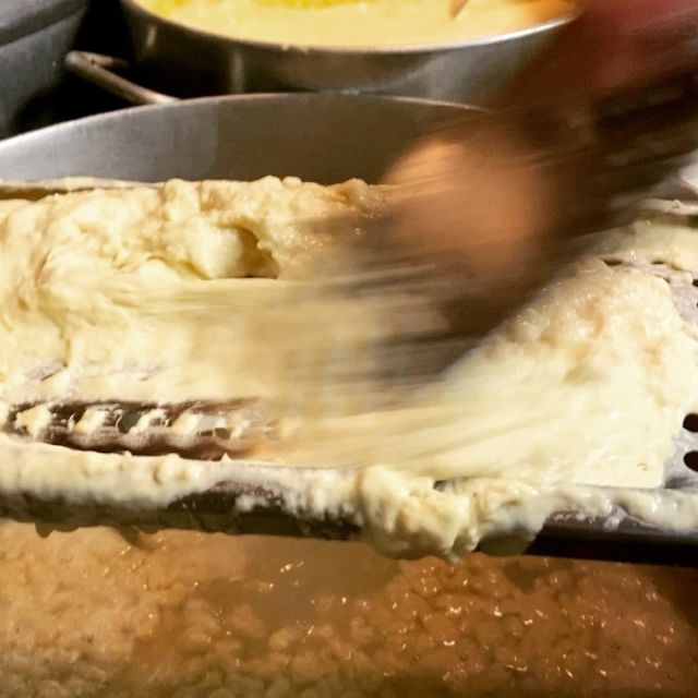 The Nokedli is getting ready! #paprikas_restaurant #nokedli #magyar #magyarinsta #foodporn #hungarianfood #hungary🇭🇺 #Pennsylvania #newyork #newjersey #lehighvalley #hellertownpa #bethlehempa #allentown #homemadefood #instagram #hungariangirl #hungarianbrand